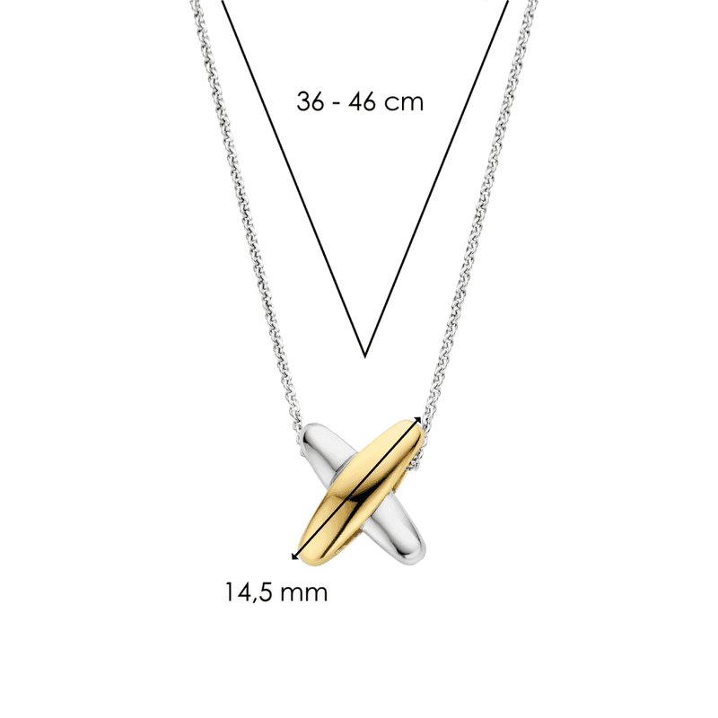 ti-sento-crossed-link-pendant-gold-silver-34003sy-42