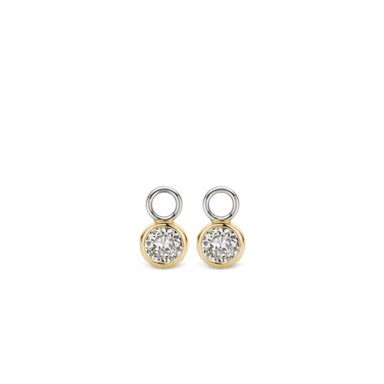 Cubic Zirconia Earcharms - Gold - 9180ZY