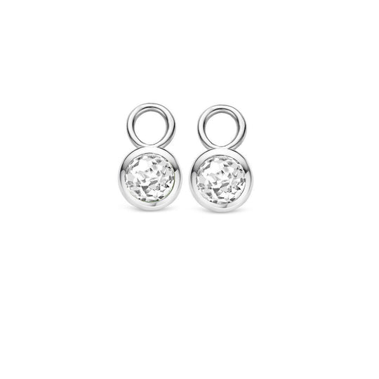 Cubic Zirconia Earcharms - Silver - 9180ZI