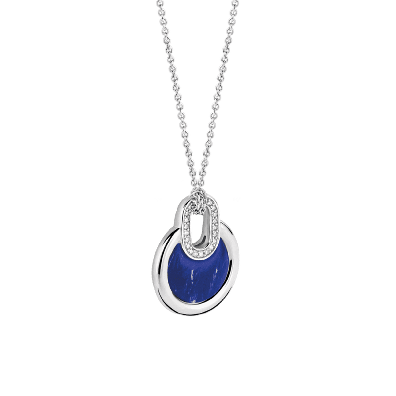 Dark blue 2025 stone pendant