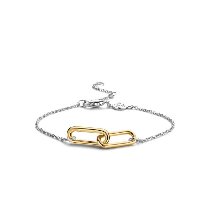 ti-sento-double-link-bracelet-gold-silver-2960sy