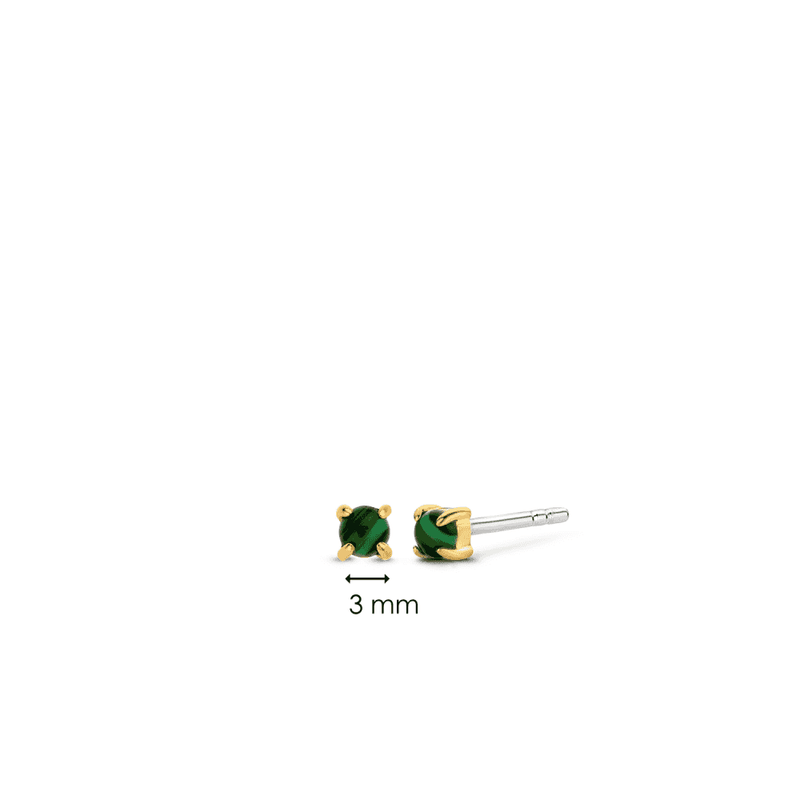 ti-sento-malachite-stud-earrings-gold-7833ma