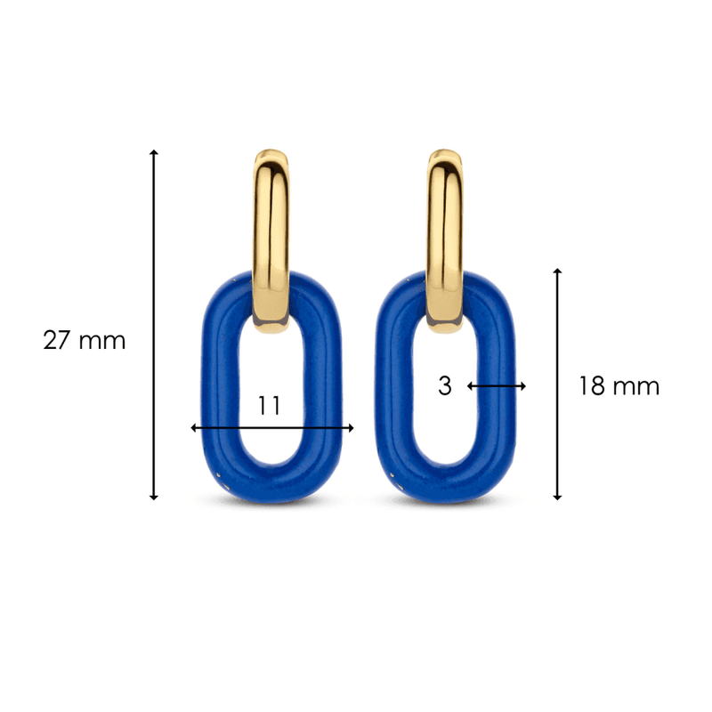 ti-sento-milano-blue-oval-link-earrings-gold-7903bl
