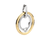ti-sento-milano-circular-rings-pendant-silver-gold-6755zy