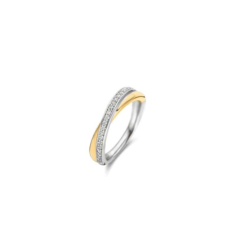 ti-sento-milano-crossover-cz-ring-size-54-silver-gold-1953zy-54