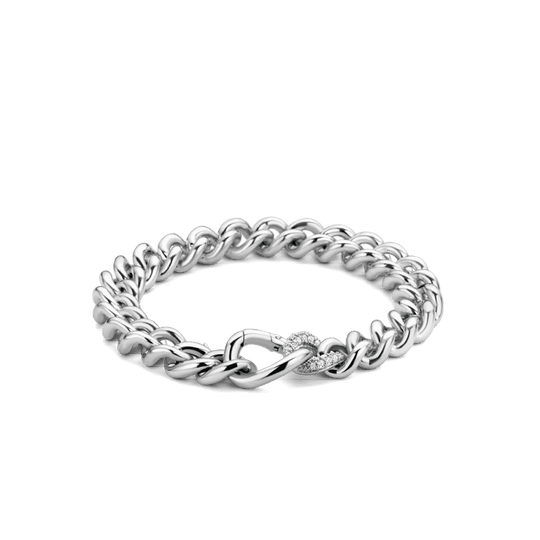 Milano CZ Chain Bracelet  - Silver - 2935ZI