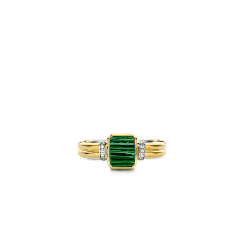 ti-sento-milano-cz-malachite-ring-size-52-gold-12242ma-52