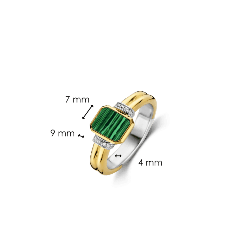 ti-sento-milano-cz-malachite-ring-size-52-gold-12242ma-52