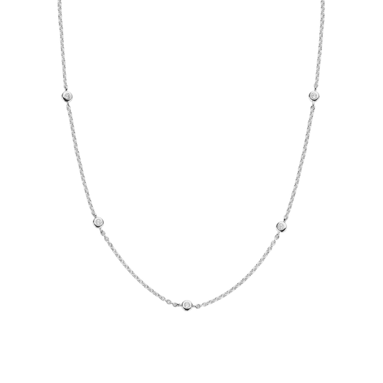Milano CZ Necklace - Silver - 3978ZI/42