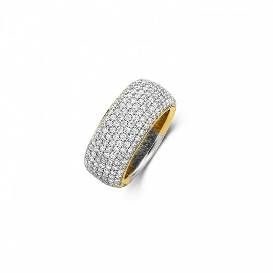 Milano CZ Pave Ring, Size 56 - Gold - 12234ZY