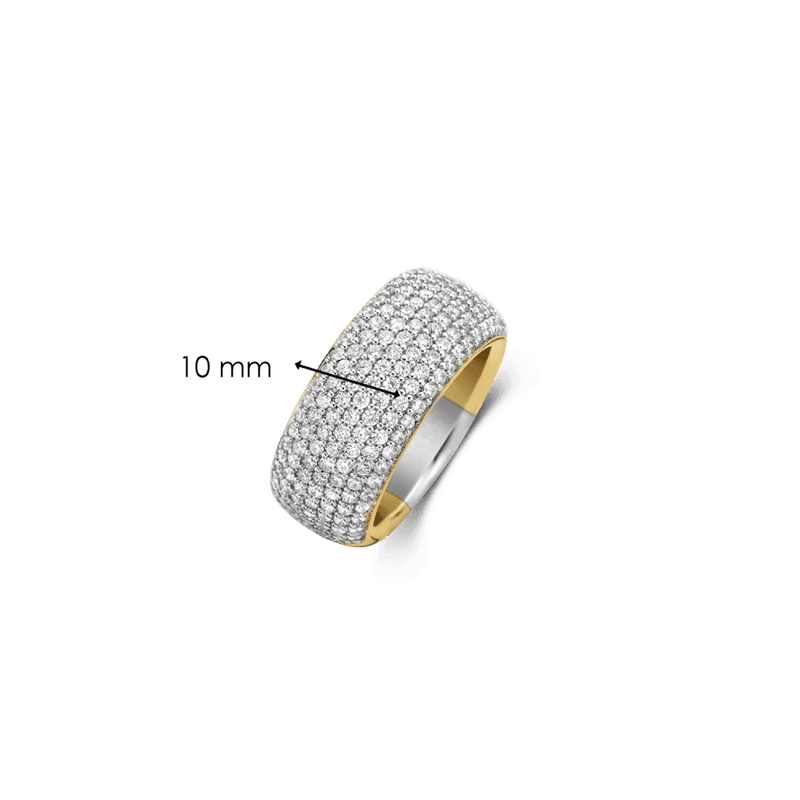 Milano CZ Pave Ring Size 56 Gold 12234ZY Sarah Layton