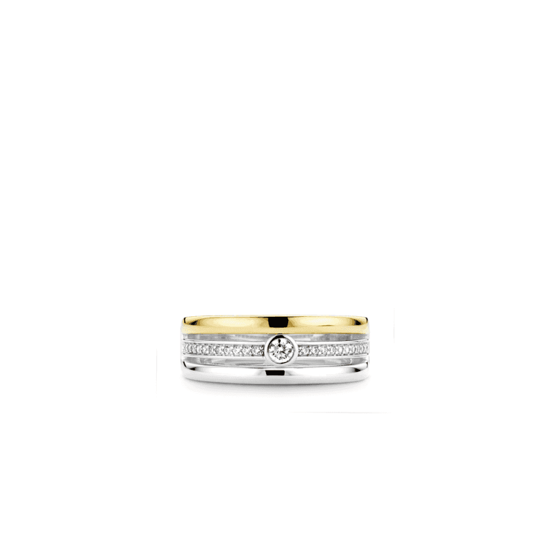 ti-sento-milano-cz-stack-ring-size-58-silver-gold-12094zy-58
