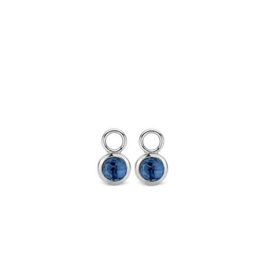 Milano Ear Charms - Silver/Blue - 9180DB
