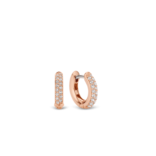 Milano Hoop Earrings - Rose Gold - 7210ZR