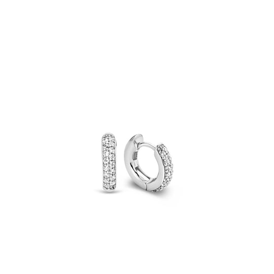 Milano Hoop Earrings - Silver - 7210ZI