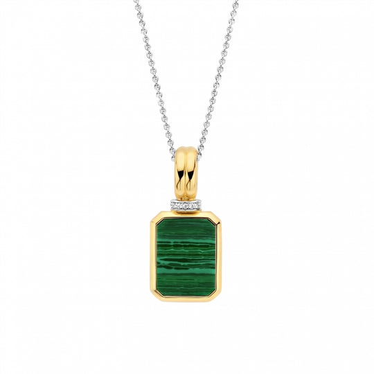 Milano Malachite Necklace - Gold - 6810MA