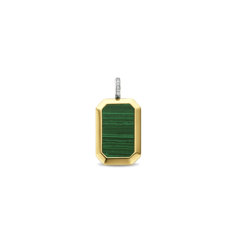 ti-sento-milano-malachite-pendant-gold-6809ma