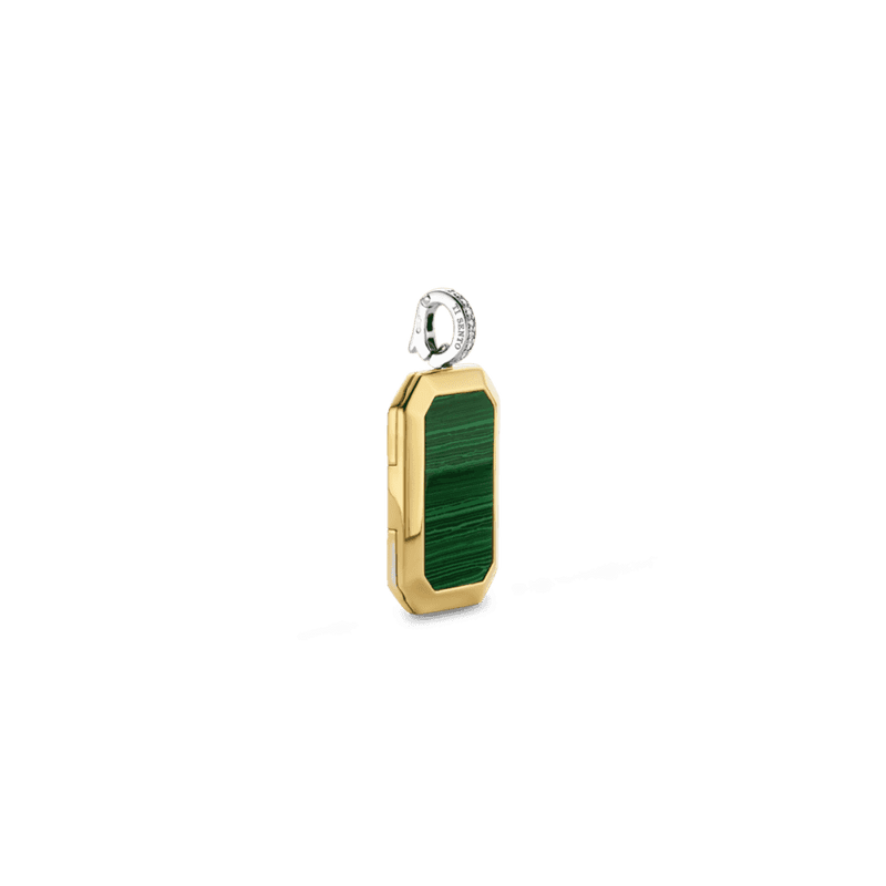 ti-sento-milano-malachite-pendant-gold-6809ma