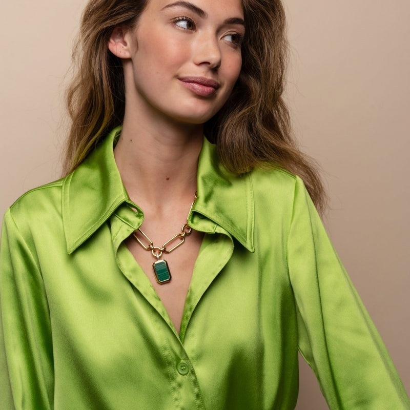 ti-sento-milano-malachite-pendant-gold-6809ma