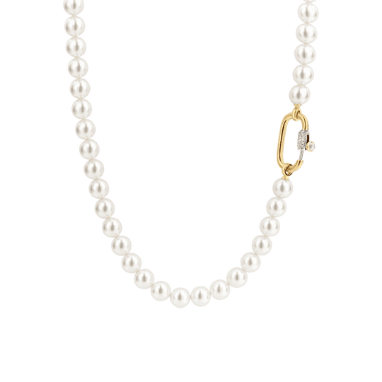 Milano Pearl Necklace - Gold - 3967PW/48