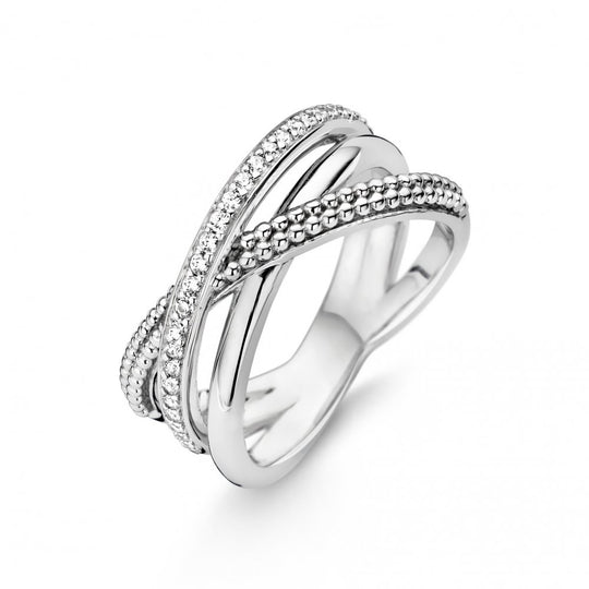 Milano Ring, Size 56 - Silver - 12022ZI/56