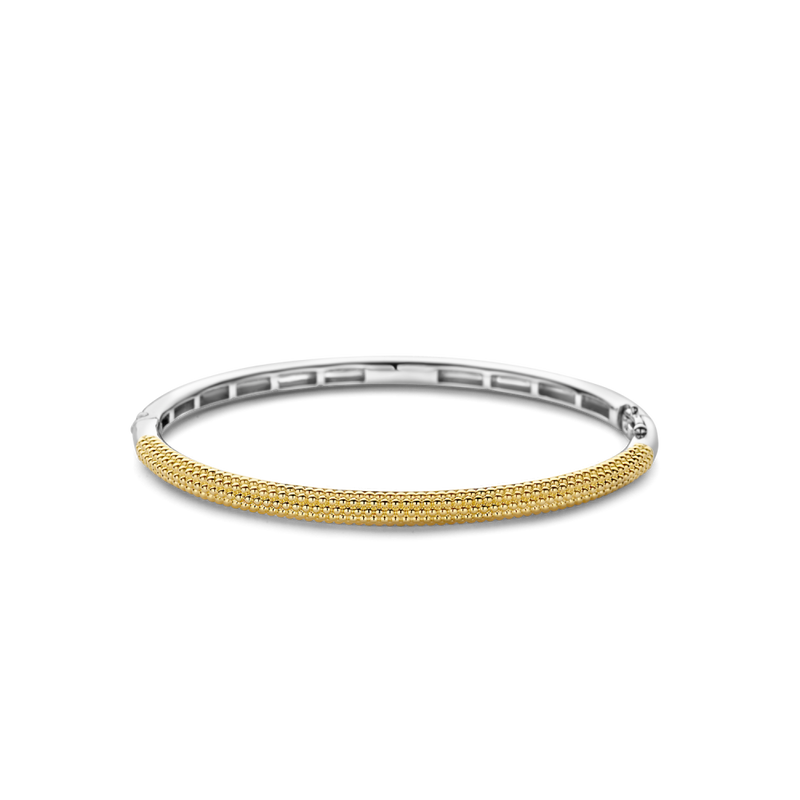 ti-sento-milano-slim-bubble-bangle-gold-23004sy