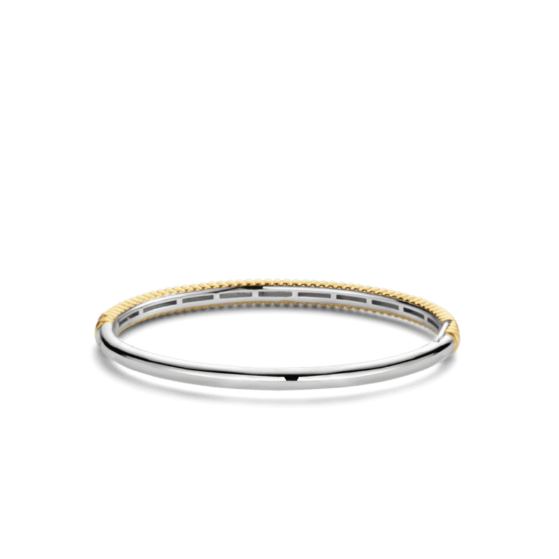 ti-sento-milano-slim-ribbed-bangle-gold-silver-2956sy