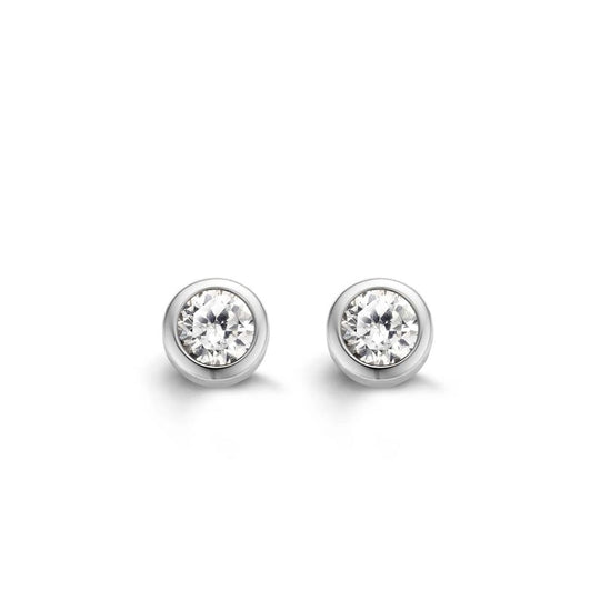 Milano Stud Earrings - Silver - 7597ZI