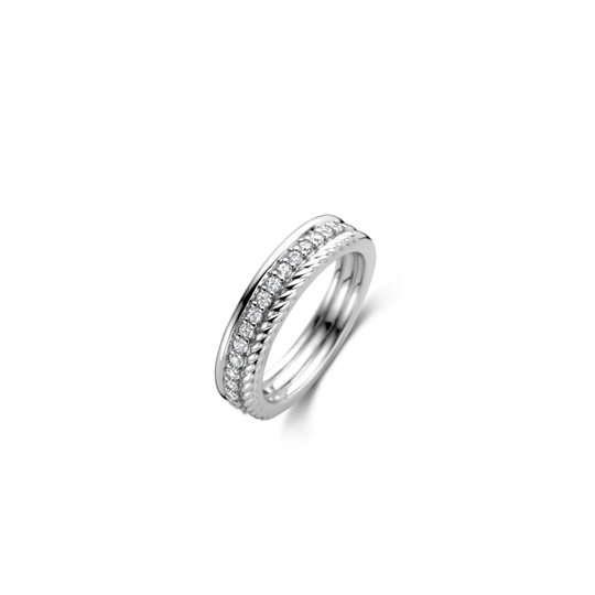 Milano Three Band Ring - Silver - 12282ZI