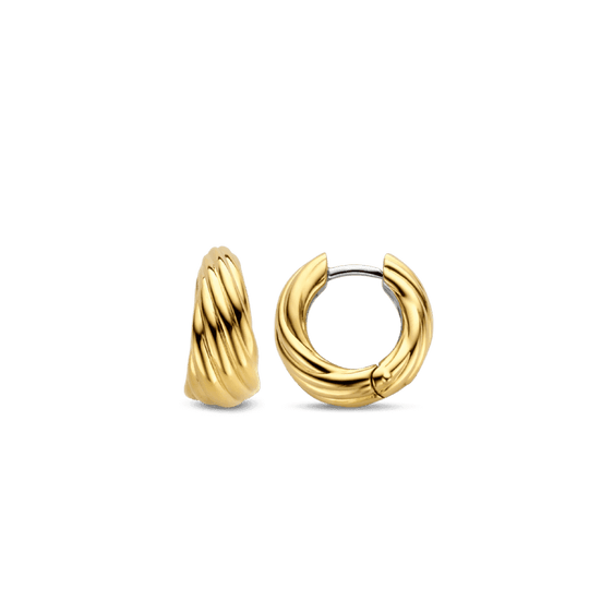 Milano Twisted Hoop Earrings - Gold - 7856SY