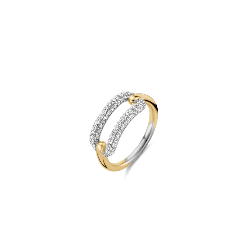 ti-sento-oval-link-cz-ring-size-54-gold-12228zy-54