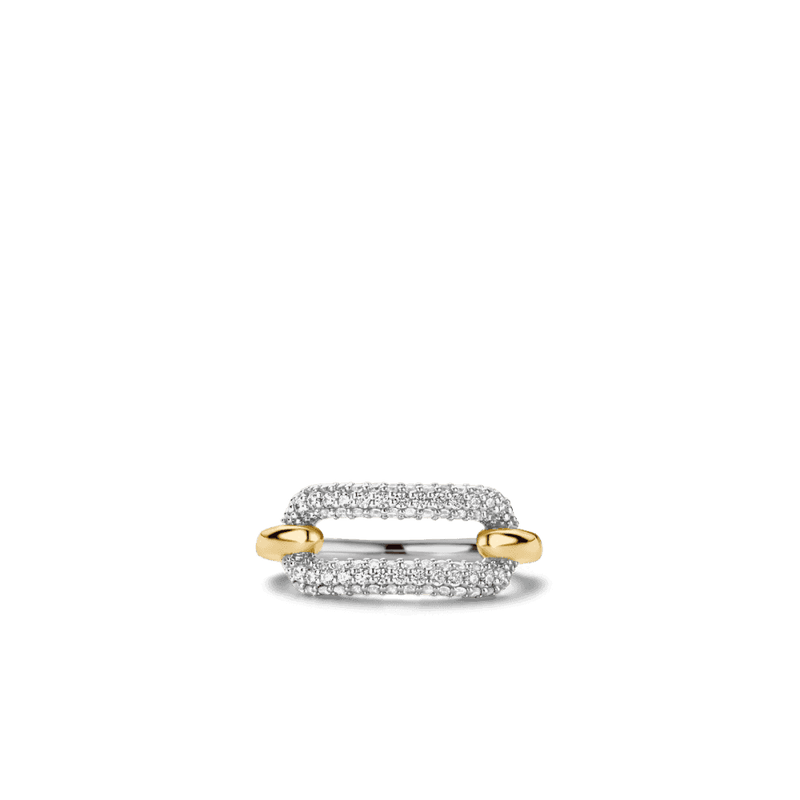 ti-sento-oval-link-cz-ring-size-54-gold-12228zy-54