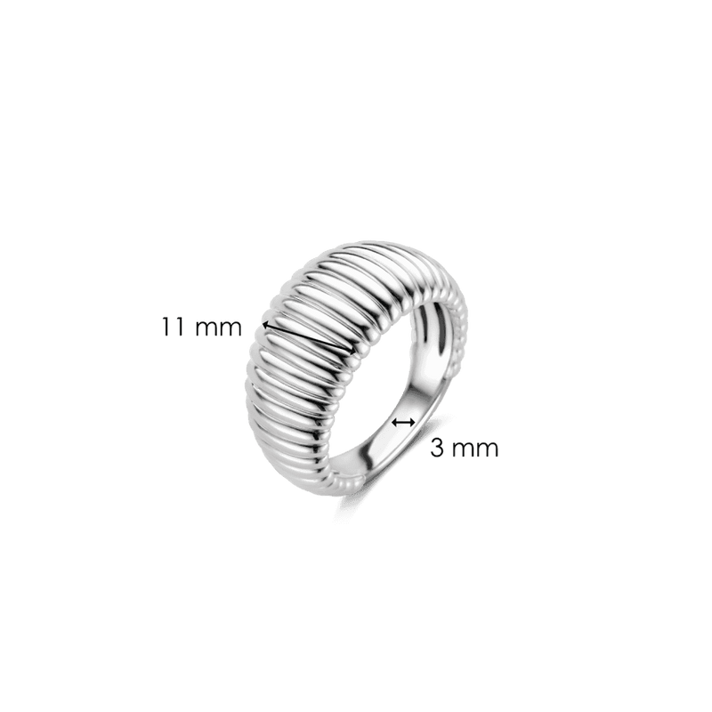 ti-sento-ribbed-dome-ring-size-58-silver-12217si-58