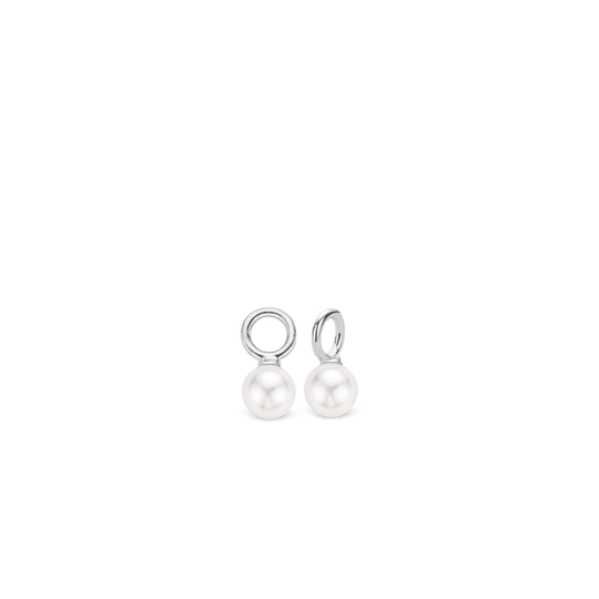 Small Pearl Earcharms - Silver - 9181PW