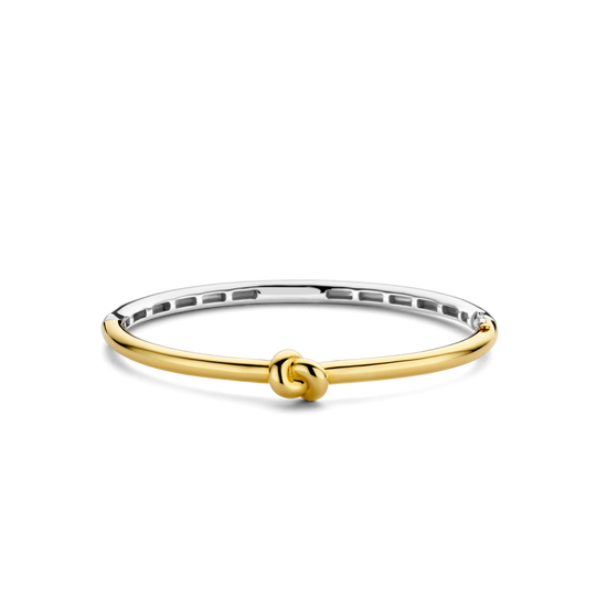 Smooth Knot Bangle - Gold - 23005SY