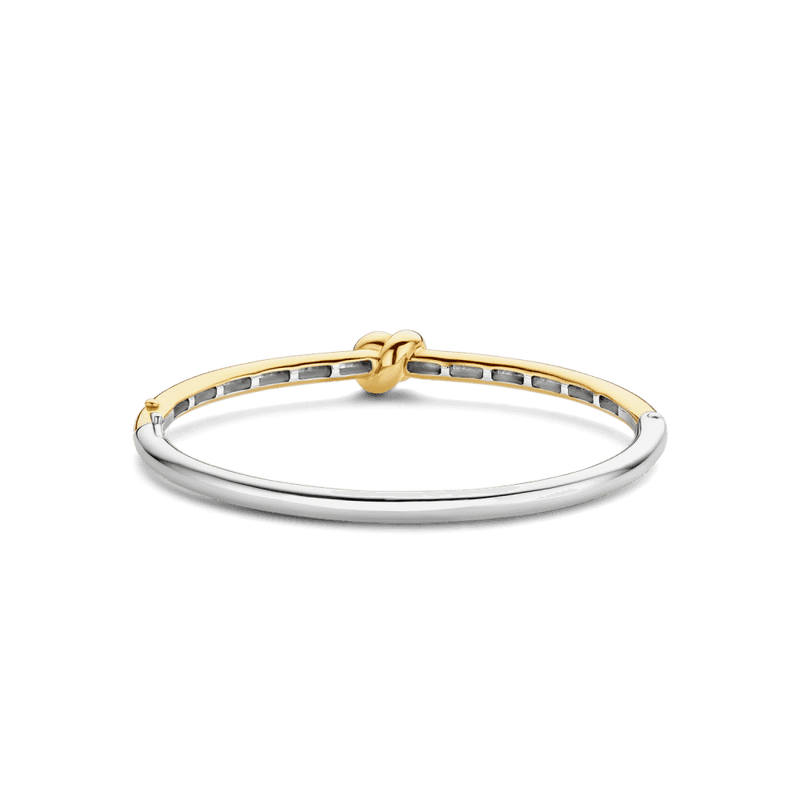 ti-sento-smooth-knot-bangle-gold-23005sy