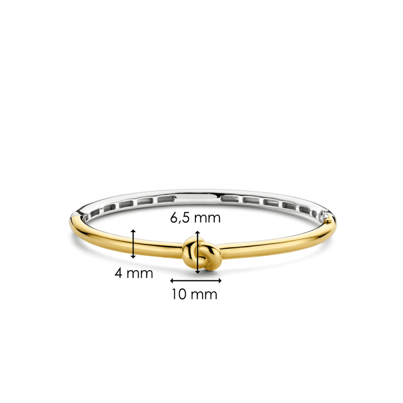 ti-sento-smooth-knot-bangle-gold-23005sy