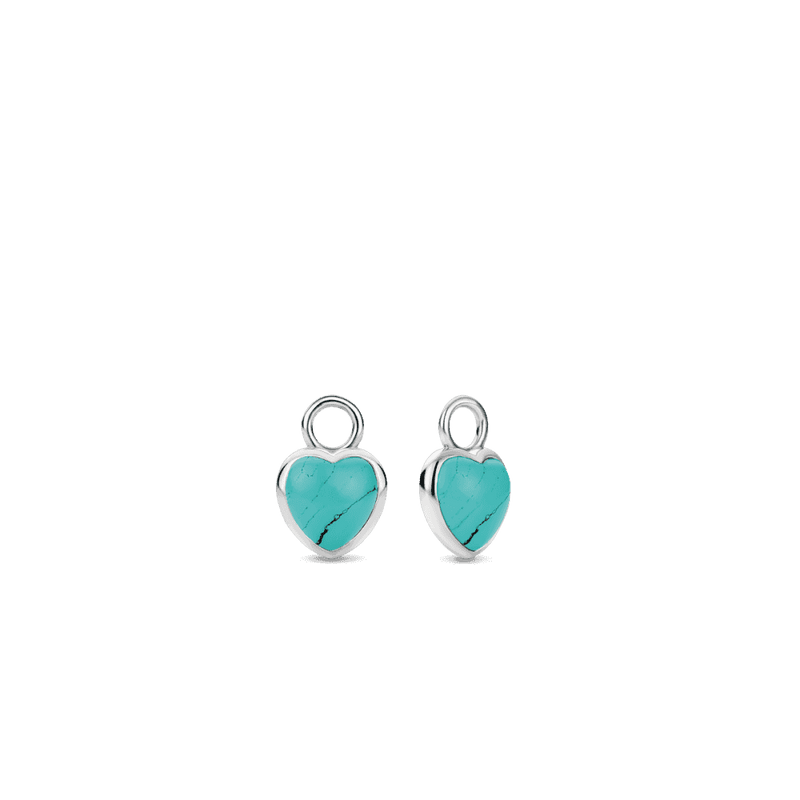 ti-sento-turquoise-heart-shaped-earcharms-silver-9231tq