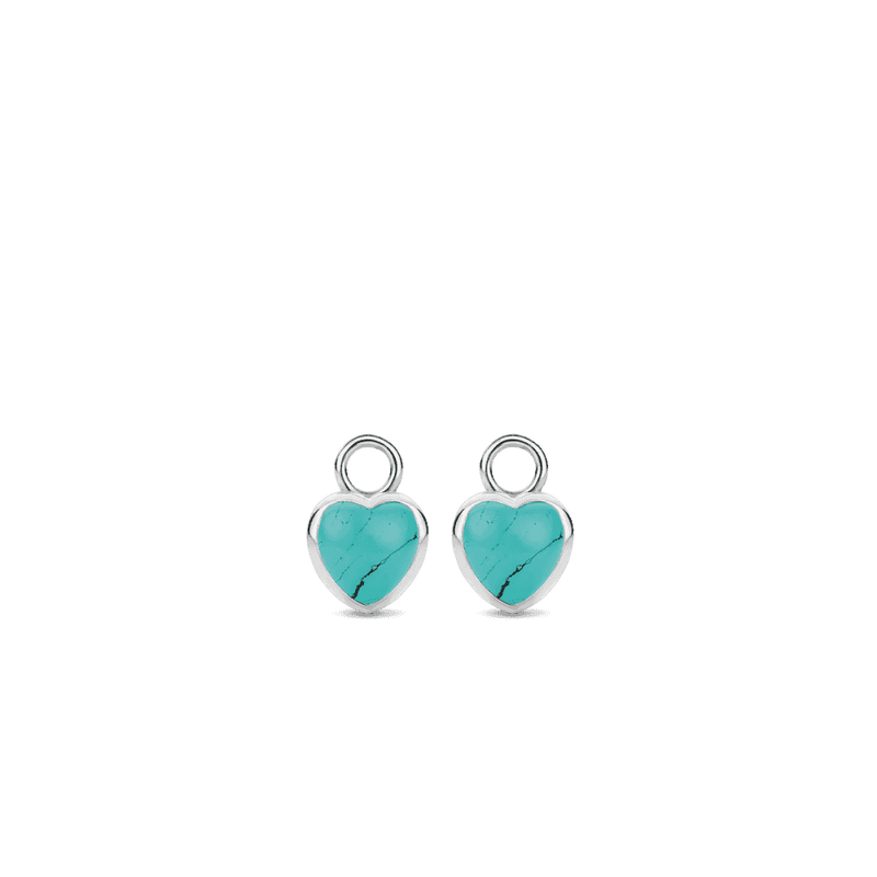 ti-sento-turquoise-heart-shaped-earcharms-silver-9231tq