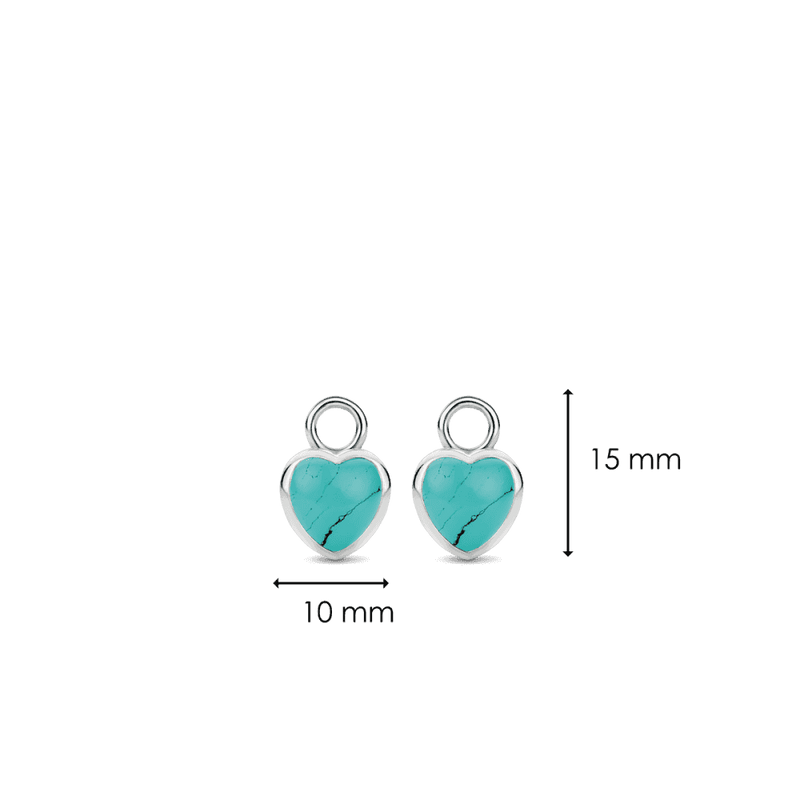 ti-sento-turquoise-heart-shaped-earcharms-silver-9231tq