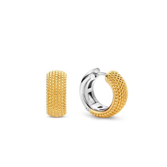 Wide Bubble Hoop Earrings - Gold - 7895SY