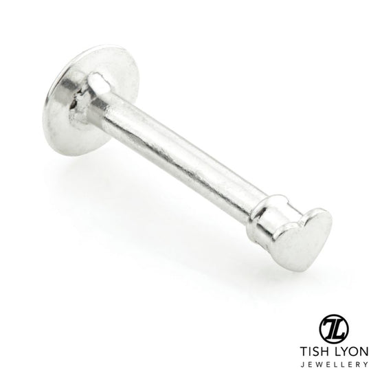 Heart External Labret - White Gold - TLLAB6-14K-W-1.2-8