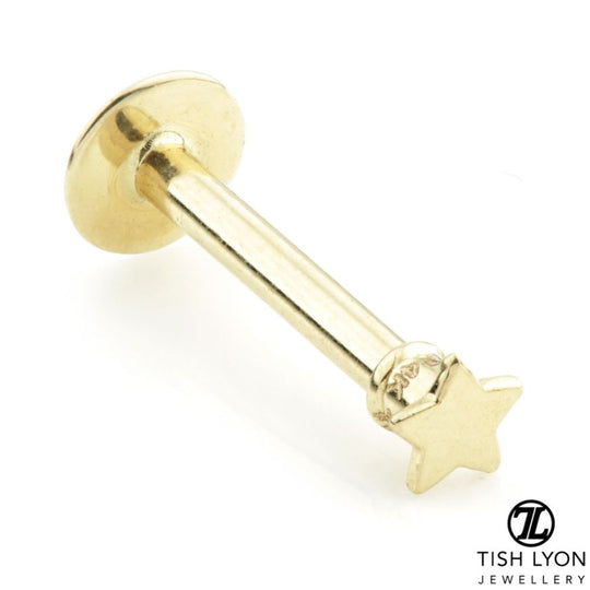 Star External Labret - Gold - TLLAB8-14K-Y-1.2-8