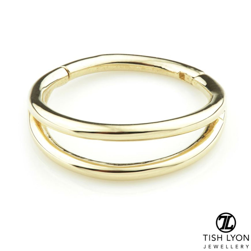 Double Band Hinge Conch Ring - Gold - TLCONCH4-14K-Y