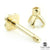 Prong Set Gemstone Labret Earring - TLLAB5-14K-1.2-8-Y