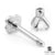 Prong Set Gemstone Labret Earring- White Gold - TLLAB5-14K-1.2-8-W