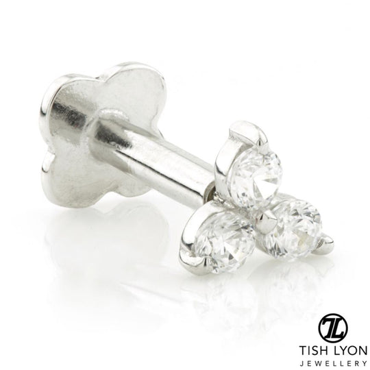 Trinity Internal Labret - White Gold - TLTRA1-14K-W-1.2-8