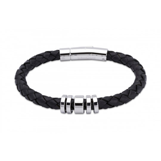 Leather Bracelet - Black - A65BL