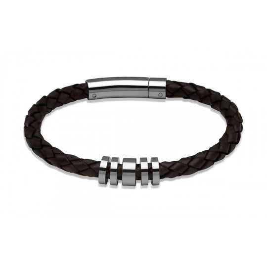 Leather Bracelet -Dark Brown - A65DB