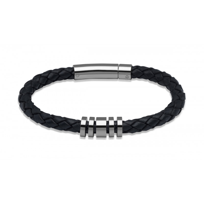 unique-leather-bracelet-navy-blue-a65nv-19cm